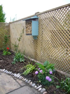 Bug hotel in Sara's garden