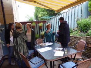 Luckily there was a sizeable awning!