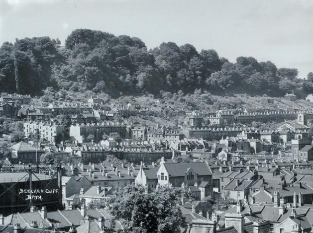 View of Beechen Cliff ca. 1937. Courtesy Bath in Time.