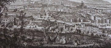 Detail from ‘A South-West Prospect of the City of Bath’ by T Robins 1757. Courtesy of Bath in Time.