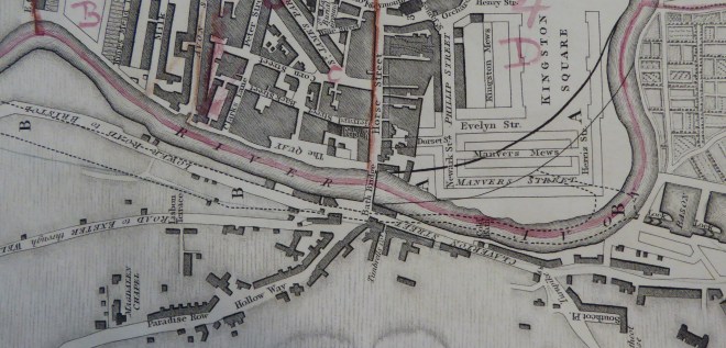 Detail from map of 1816. Reproduced by kind permission of Bath Record Office.